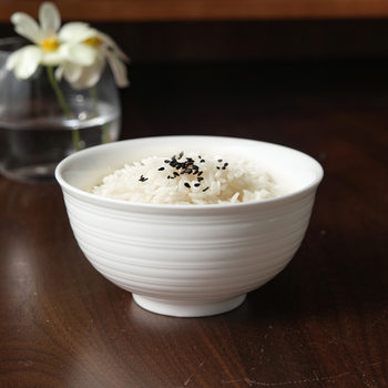 Japanese Style Bowl Household New Style Ceramic Noodle Bowl Soup Bowl Anti-scalding High Color Value Striped Rice Bowl Dormitory Tableware Ceramic Bowl