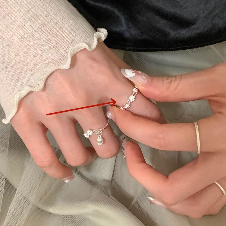 夏季复古重工925纯银戒指女小众轻奢高级感不掉色ins风百搭银饰品