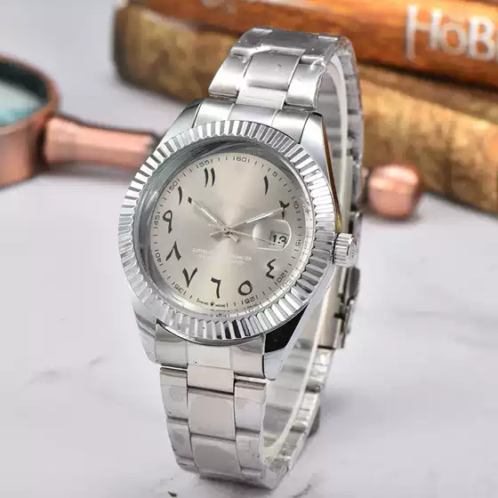Cross-border Drop Shipping New Rolex Datejust Dive Business Couple Matching Watches with Three-Row Oyster Bracelet