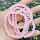 Браслет из натурального розового хрусталя Мадагаскарский браслет из розового хрусталя маленький свежий и простой ювелирный подарок в виде одного круга mini 6