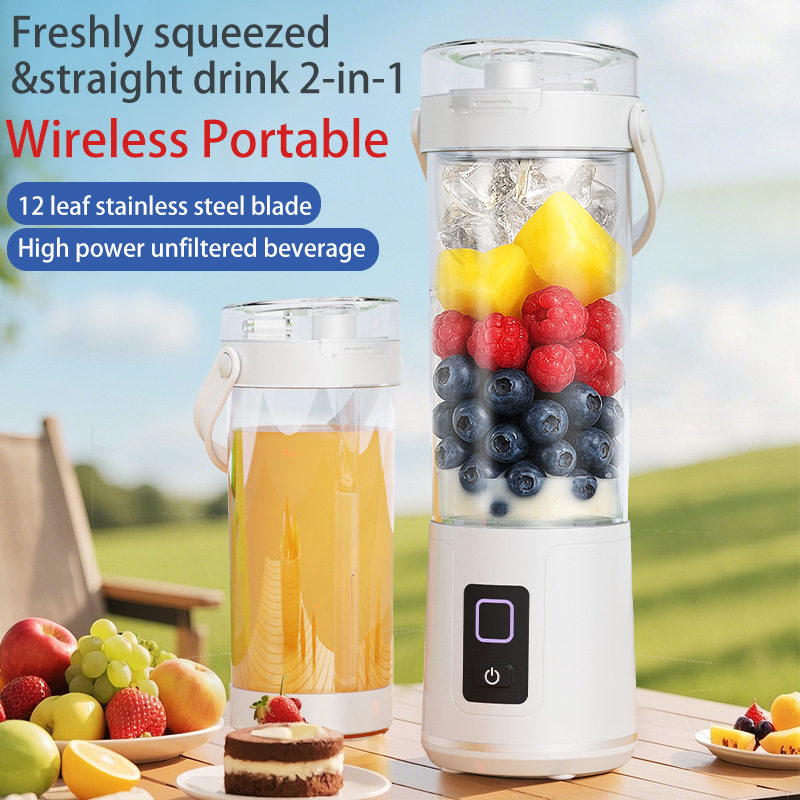 Cross-border household two All-in-one juicer small mini port...