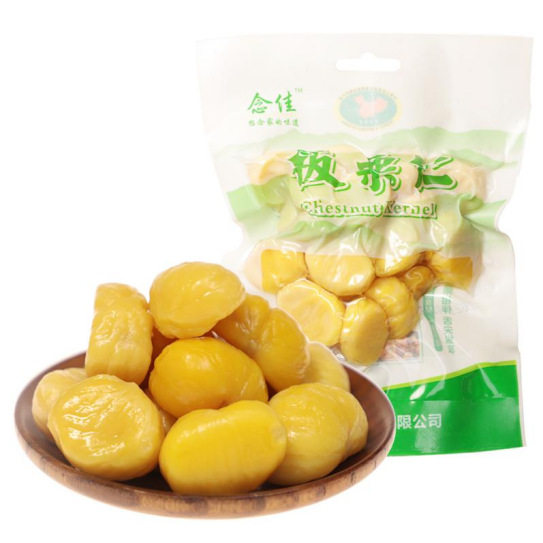 Hubei Jiajia Food Supplies Lutian Chestnuts Three-Quarters Cooked All Year Round, Which Can Be Used for Cooking, Making Soup, Porridge and Hot Pot Without Peeling