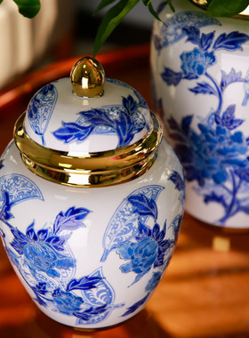 青花瓷客厅摆件家居装饰品