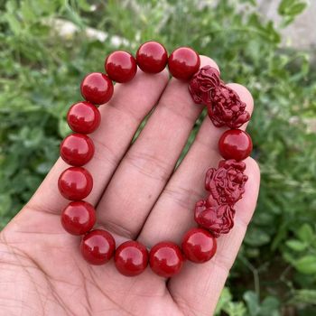 Low-Content Cinnabar Women's Wholesale Night Market Wholesale Pixiu Jewelry Bracelet Men's Stall Will Not Fade