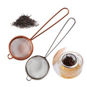 Spot 304 Stainless Steel Mini Fence Thickened Curled Kitchen Mesh Screen Fried Fish Noodles Filter Cocktail Leak