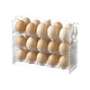 Automatic Flipping Egg Storage Box Refrigerator Side Door Storage Rack Kitchen Special Egg Tray Storage Timer Egg Box