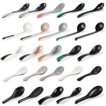 Melamine Spoon Commercial Turtle Shell Spoon Long Handle Spoon Hotel Restaurant Ramen Spoon Spoon Plastic Spoon Hook Spoon