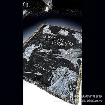 Hot wilderness camp same multi-functional sofa blanket camping leisure blanket blanket knitted thread blanket