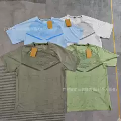Sports Student Sports Suit Quick-Drying Breathable Short-Sleeved Elastic Physical Examination and Physical Testing Track and Field Training Running Competition Top Shirt
