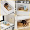 Cross-Border Kitchen Dish Rack Drain Rack Storage Rack Home Dish Rack Wooden Pot Lid Rack Frying Pan Rack