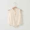 Baby's Gauze Wrap Fart Clothes Summer Thin Baby's Triangle Hats Climbing Clothes Newborn Clothes Pure Cotton Summer Suit