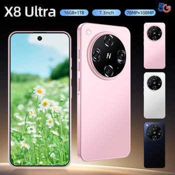 Cross-Border New X8 Ultra Spot Global Version Real 4g High-End 7.3inch Large Screen Android Smartphone 3+16