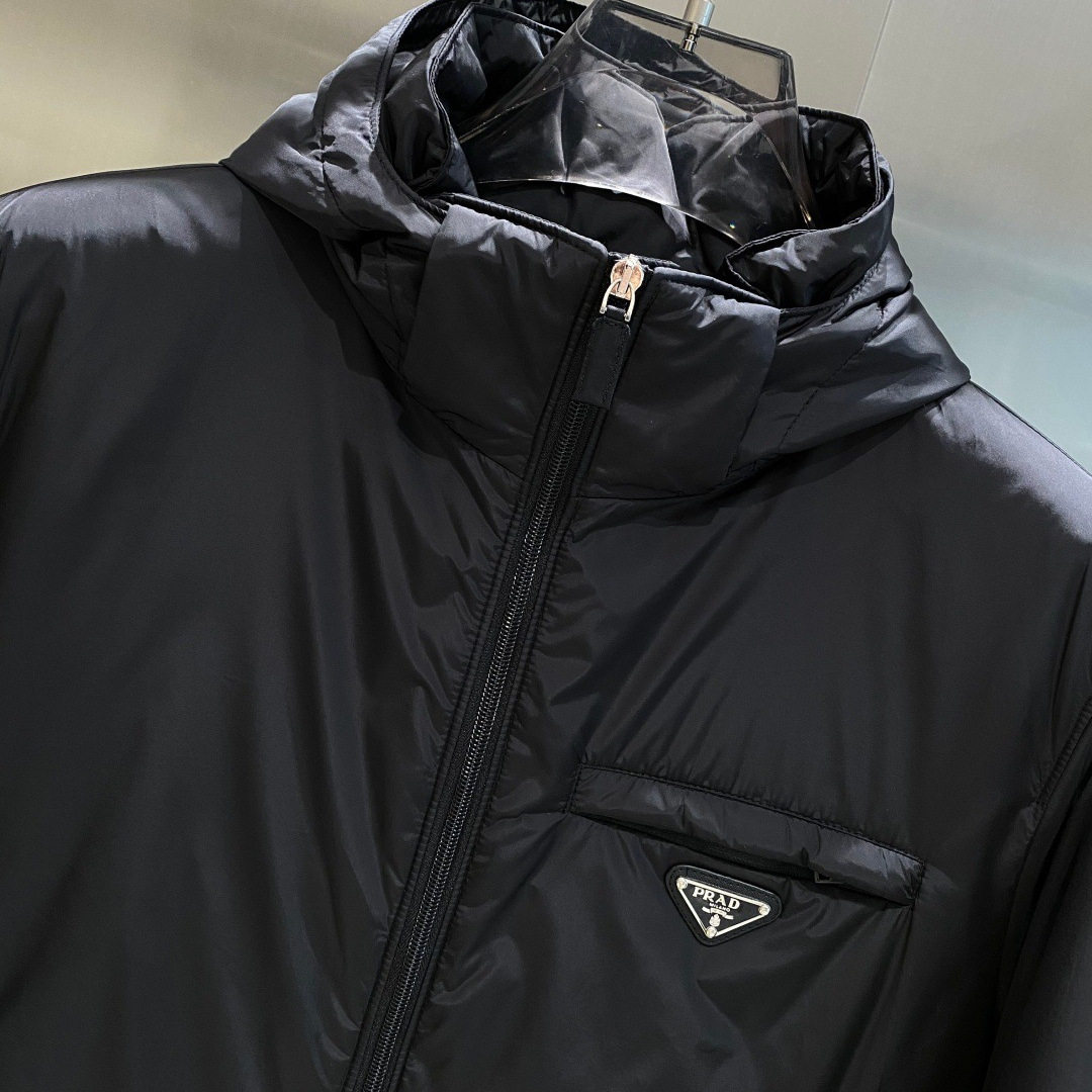 Correct Version of 25 Autumn and Winter New Mongolian Tnf Miu Miu Miu Pra Prajia Hooded Tb down Jacket Jacket for Men and Women