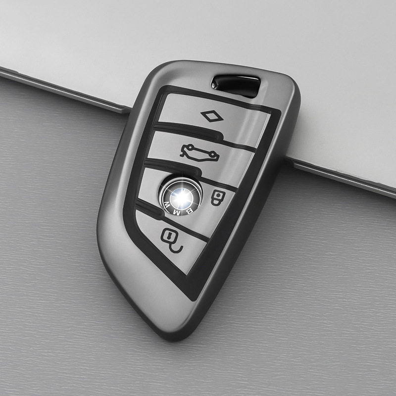 Suitable for BMW key case 1 Series 2 Series 3 Series 5 Series 6 Series 7 Series all-inclusive X1X2X3X4X5X6 protective shell blade buckle