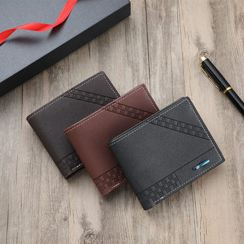 2024 Wallet Men's Retro Wallet Fashion Business Wallet Large Capacity Multi-Card Slot Ticket Holder Men's Wallet