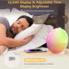Colorful wake-up light simulates sunrise and sunset RGB atmosphere light cross-border bedroom bedside light white noise night light