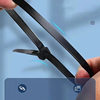 Cross-Border Wholesale Direct Sales Self-Locking Nylon Cable Ties Multi-Specification White Black Cable Ties Gardening