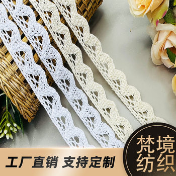 Manufacturer Wholesale Polyester Cotton Lace Accessories Cotton Thread Skirt Hat Clothing Home Textile Women's Socks Accessories Lace