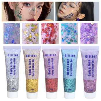 Cross-Border Popular Glue-Free Glitter Curry Powder 50ml Nail Art Glitter Dazzling Polarized Children's Day Stage Powder