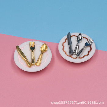 1:12 doll house mini miniature food play scene model kitchen restaurant accessories dinner plate play house small toys