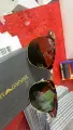 3016 golden bean flower frame dark green + delivery box