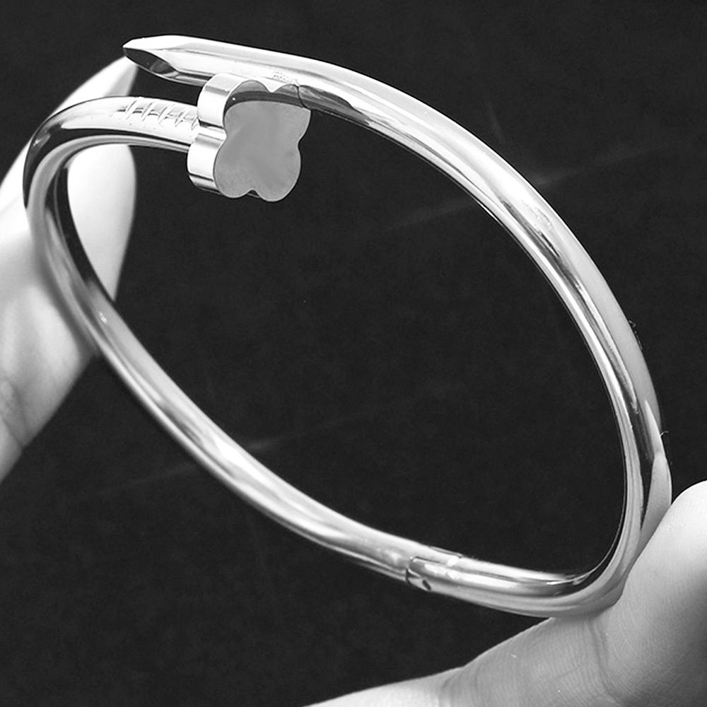 欧美热卖时尚不锈钢金色手镯不易褪色18K不锈钢首饰gold bangles