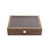 Spot wholesale wooden 8 12 glasses storage display box drawer double watch jewelry storage box