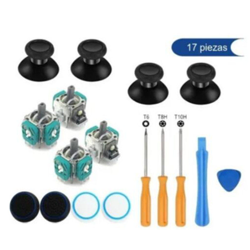 XBOX ONE handle 3D rocker joystick remote sensing mushroom head cap PS4 PS5 remote sensing repair tool suit