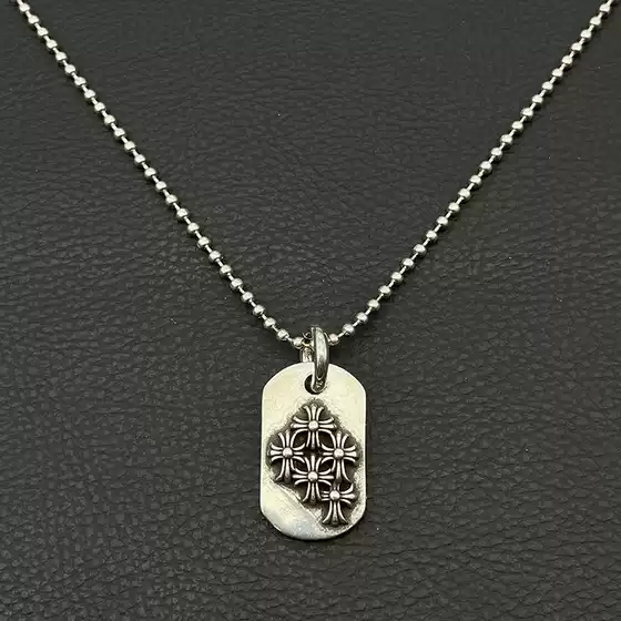 Vintage Multi-Cross Medal Pendant Necklace for Men and Women Edgy European Style Cross Charm Necklace Classic Medium Size