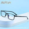 New TR90 Finished Myopia Glasses Men's Fashionable Lightweight Optical Glasses Frame Women's Running Jianghu Stall Glasses Wholesale