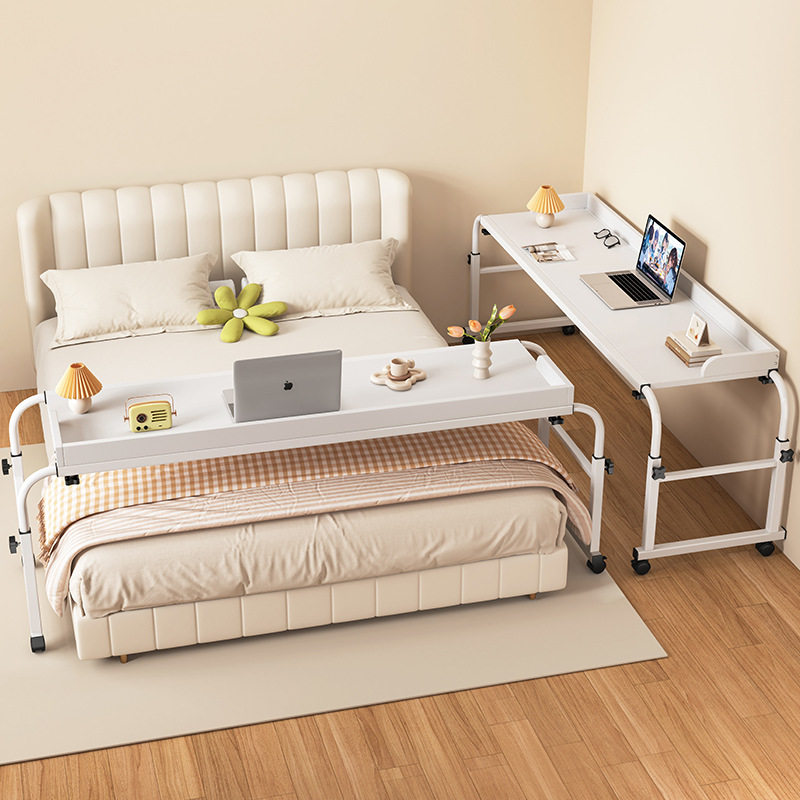 Cross-Bed Table Movable Lifting Bedside Table Household Desk Computer Desk Bedroom Lazy Bed End Bed Table Reading Rack