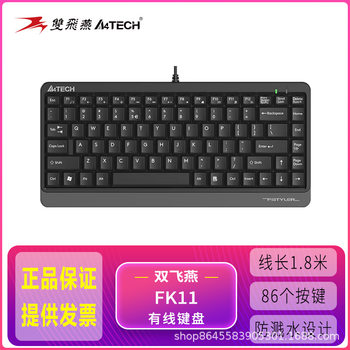 Shuangfeiyan Fei Era Fk11 Wired Small Keyboard Desktop Laptop USB Office Typing Mini Keyboard
