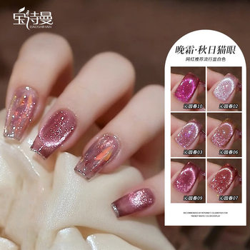 Nail Art Internet Celebrity Dry Rose Night Cream·Autumn and Winter Explosive Autumn and Winter Cat Eye Nail Polish 2025 New Glue