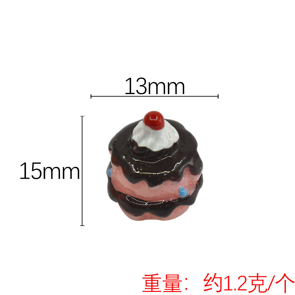 仿真食玩蛋糕树脂diy配件小摆件奶油胶配饰过家家玩具滴胶手机壳