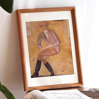 Solid wood European photo frame wall 30 inch jigsaw framed picture frame log 4k8 20 inch 24 A3 poster A4 wholesale