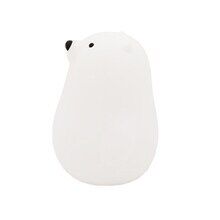 Little White Bear Silicone Lamp USB Rechargeable Bedside Cross-Border Sleeping Lamp Children's Cartoon Bedroom Led Pat Night Light