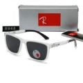 Polarized Original Box Packaging + White Frame Black Gray