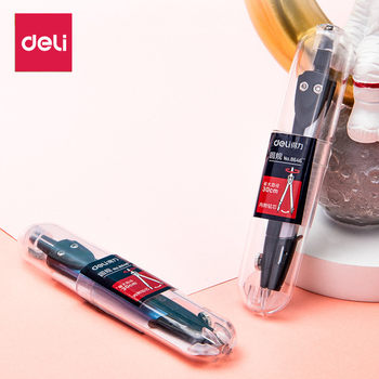 Deli 8646 small size metal compasses for students to take an examination of drawing, drawing, drawing, drawing design and learning compasses