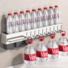 Stainless Steel Kitchen Knife Holder Storage Rack, Wall-Mounted, No-Drill, Multifunctional Chopstick Holder and Integrated Knife Storage Rack for Home Use
