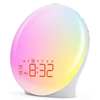 Colorful wake-up light simulates sunrise and sunset RGB atmosphere light cross-border bedroom bedside light white noise night light