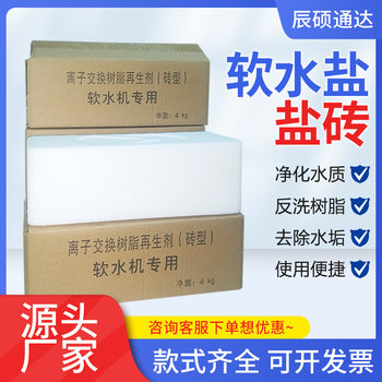 Ion Exchange Resin Regeneration Treatment Water Purifier Pure Water Machine Water Softener Universal Softening Salt Brick Type Salt Wholesale