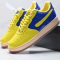 Blue and yellow [patent leather]
