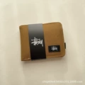 Western picture short wallet brown without box