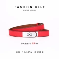 Silver buckle·red·with logo