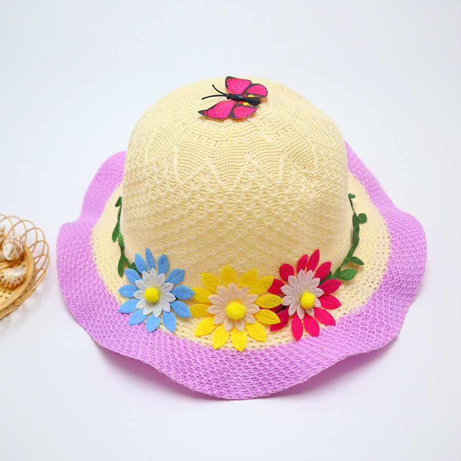 蝶の三つの花-紫