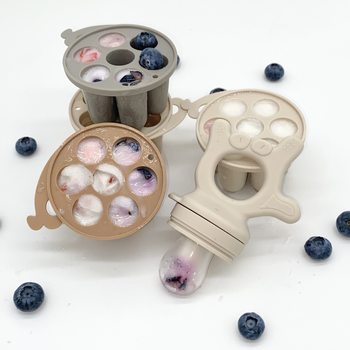 New Product Baby Fruit and Vegetable Music Food Grade Full Silicone Fruit Bite Bite Ice Mould Baby Feeding Food Supplementary Artifact