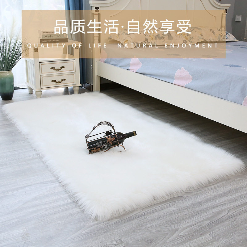 Faux Wool Bay Window Cushion Window Sill Cushion Plush Balcony Tatami Mat Bedroom Trendy Nordic Style Ins Customizable