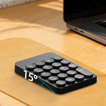 New Round Keycap Wireless Bluetooth Numeric Keypad Button Dual-Mode Small Numeric Keypad Mini Portable Factory Direct Sale
