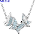 Blue butterfly necklace