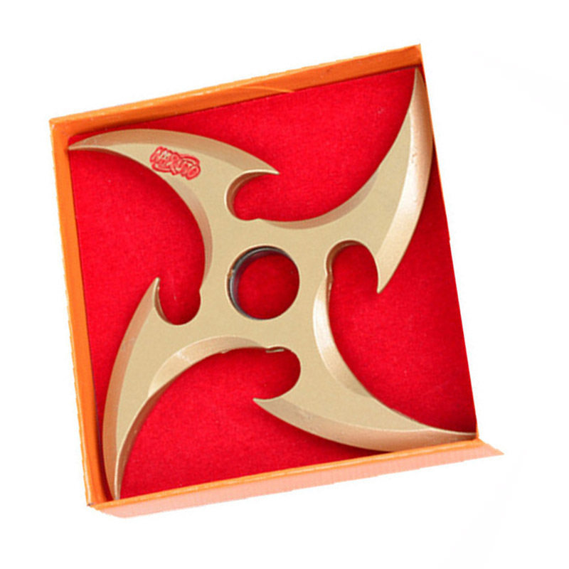 Fire 1 Shadow Organization Wind Demon Organization Alloy Shuriken Gold and Black 2 Types of Darts Fidget Spinner Model